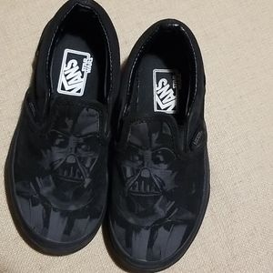 Boys Darth Vader Slip On Vans